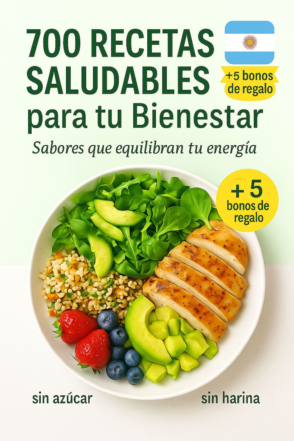 700 Recetas sin azúcar sin gluten